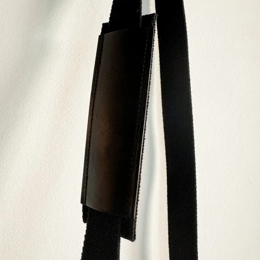 Black Leather Deadstock Brand  New Men's Crossbody Bag - Picture 6 of 9